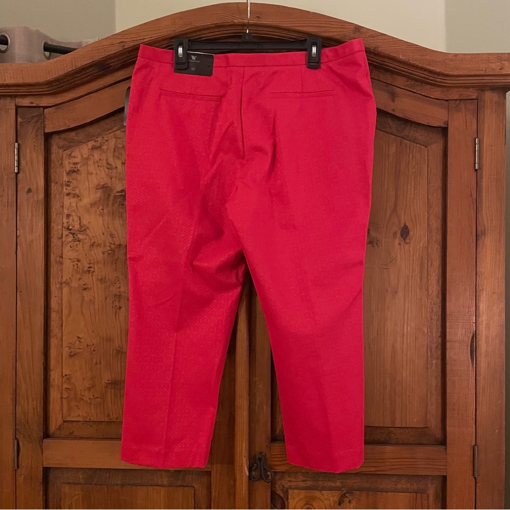 Worthington vibrant red crop length trousers - Picture 2 of 5